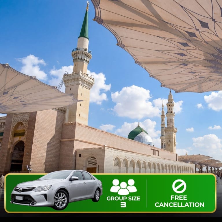 Private Madinah Ziyarat Tour – Luxury Car (3 Guests)