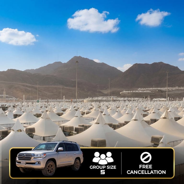 Family Makkah Ziyarat Tour – Private Car (5 Guests)